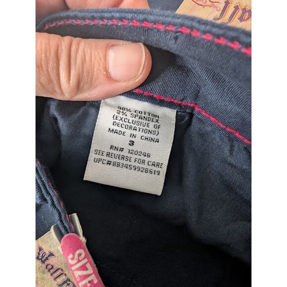 WALLFLOWER JEANS womens Low Rise Dark Blue shorts size 3 NWT Preppy Y2K - Picture 7 of 7